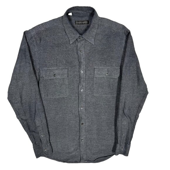 Ralph Lauren Other - Ralph Lauren Black Label Knit Dress Shirt Made in Italyy Cotton Grey Small